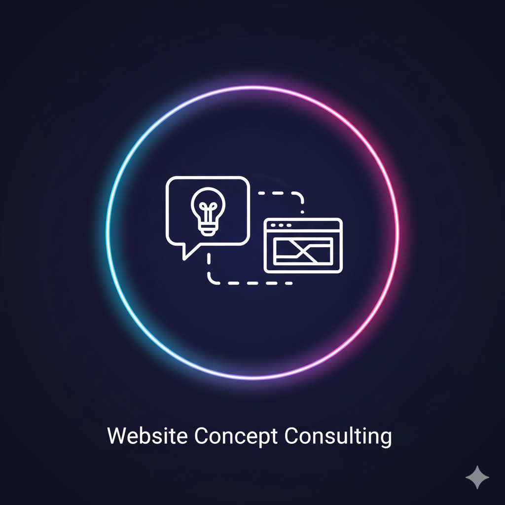 Website concept consulting icon