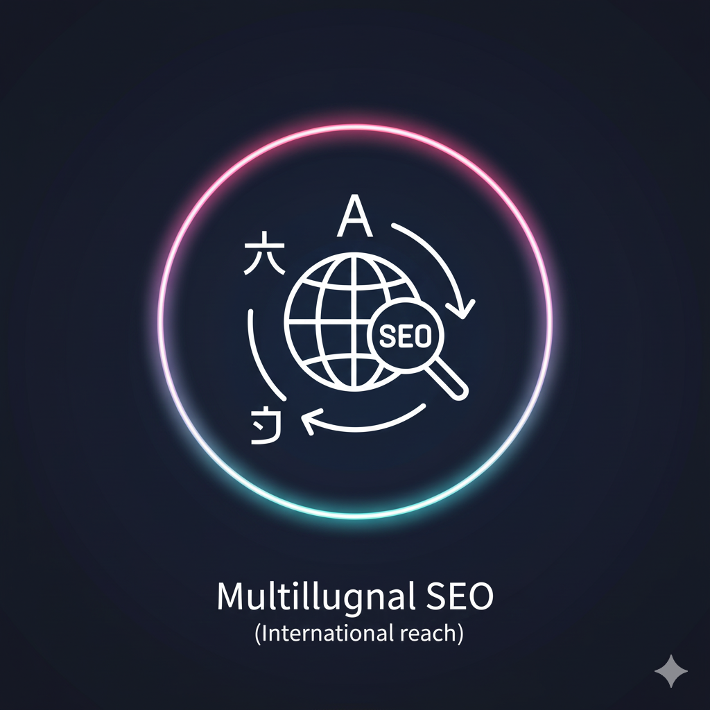 Multilingual SEO icon