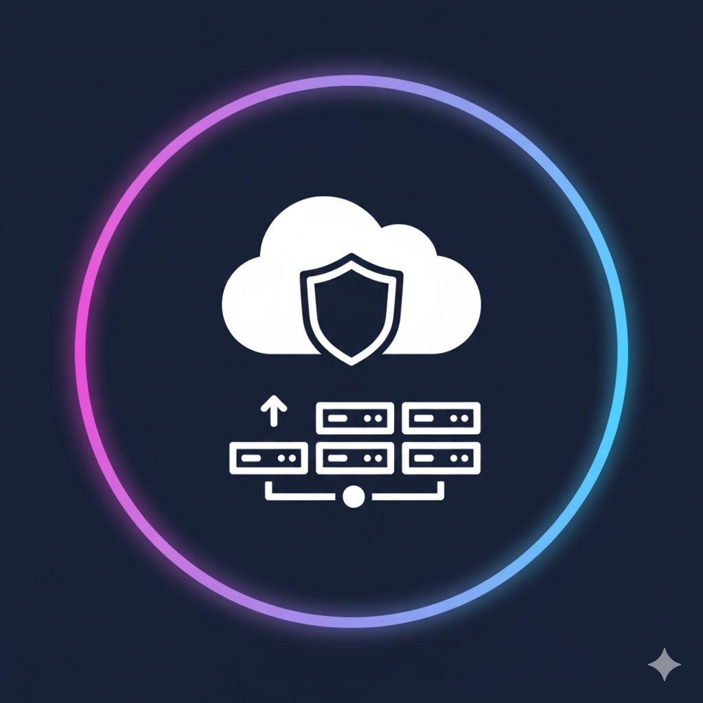 Website hosting stack icon